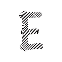 Zebra Font Aesthetic Handwritten Word Alphabet Fingerprint Line
