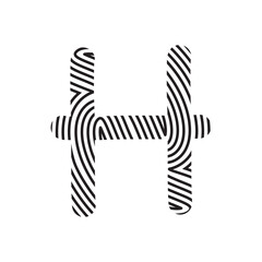 Zebra Font Aesthetic Handwritten Word Alphabet Fingerprint Line
