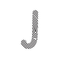 Zebra Font Aesthetic Handwritten Word Alphabet Fingerprint Line
