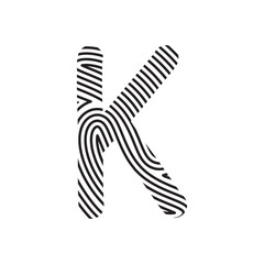 Zebra Font Aesthetic Handwritten Word Alphabet Fingerprint Line
