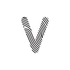 Zebra Font Aesthetic Handwritten Word Alphabet Fingerprint Line
