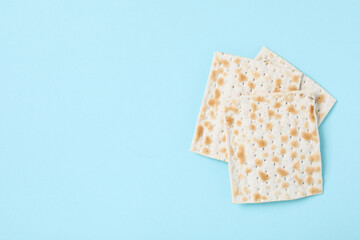 Concept of jewish Passover holiday, space for text