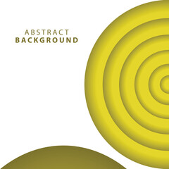 Creative design circle abstract background. 3D Vector Illustration.