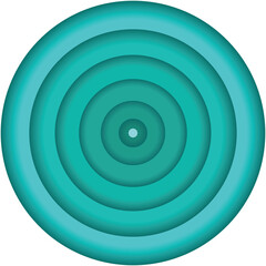 Creative design circle abstract background. 3D Vector Illustration.