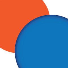 Creative design circle abstract background. 3D Vector Illustration.