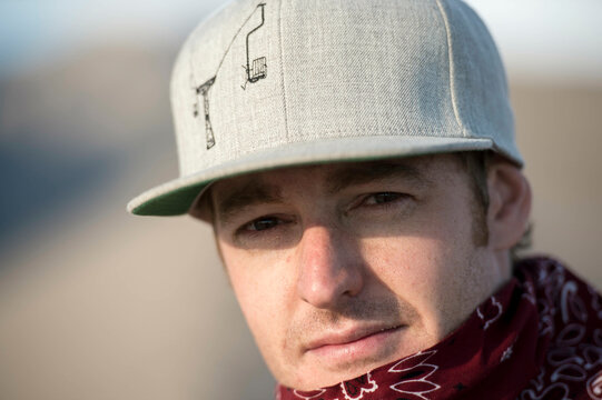 Portrait of a male hiking