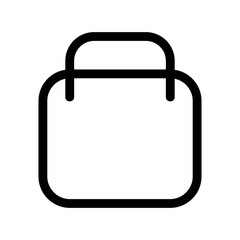 bag icon or logo isolated sign symbol vector illustration - high quality black style vector icons
