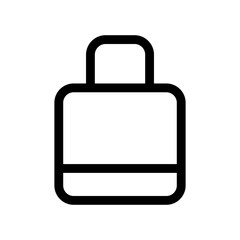 bag icon or logo isolated sign symbol vector illustration - high quality black style vector icons
