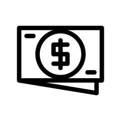 Obraz premium cash icon or logo isolated sign symbol vector illustration - high quality black style vector icons 