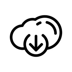 download icon or logo isolated sign symbol vector illustration - high quality black style vector icons
