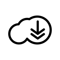 download icon or logo isolated sign symbol vector illustration - high quality black style vector icons
