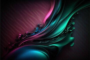 Black blue pink green abstract texture background, Generative AI	