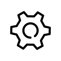 gear icon or logo isolated sign symbol vector illustration - high quality black style vector icons
