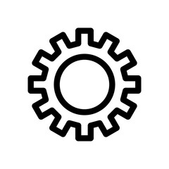 gear icon or logo isolated sign symbol vector illustration - high quality black style vector icons
