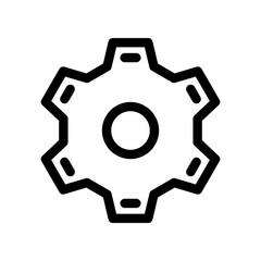 gear icon or logo isolated sign symbol vector illustration - high quality black style vector icons
