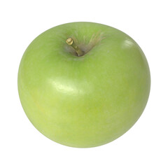 Apple Granny Smith isolated transparent background 3d rendering
