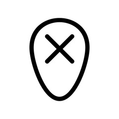 Obraz premium location icon or logo isolated sign symbol vector illustration - high quality black style vector icons 