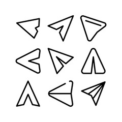 send icon or logo isolated sign symbol vector illustration - high quality black style vector icons
