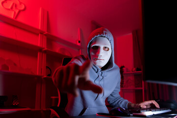 This is the face of a hacker who is knowledgeable with operating systems and other programs. He...