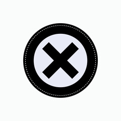 Obraz premium Null Icon. Zero, Void Symbol. 