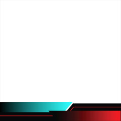 Obraz premium Gradient Modern Footer