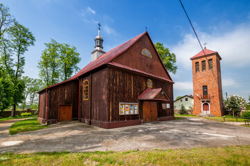 Wooden Church of St. Peter and St. Paul the Apostles. Tur, Lodzkie Voivodesjip, Poland.