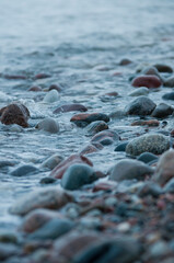 Baltic Sea, winter baltic sea, sea in poland,  waves, storm, seagulls, poland, seagull,