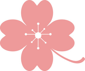 Flowers made of petals in the shape of a heart