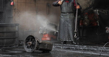 welder at work in a factory
