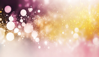 Bokeh background wallpaper backdrop, Easter, spring, pink and yellow, Generative AI