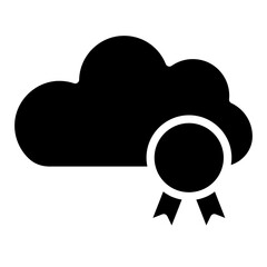 cloud badge icon