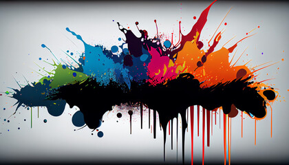 colorful splashes background
