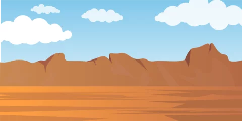  Grand Canyon desert landscape, vector illustration. © Khanaya