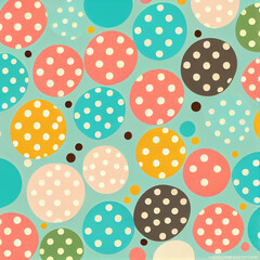 Seamless festive background from circles