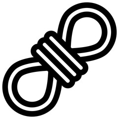 rope black outline icon - 576265800