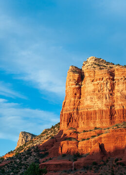 Cliff side of a Butte at Sedona, Arizona