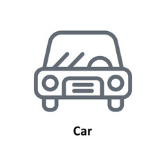 Car  Vector Outline Icons. Simple stock illustration stock