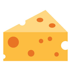 cheese flat icon style
