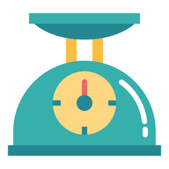 weight scale flat icon style