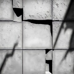 Cement wall texture seamless monochrome, AI generated