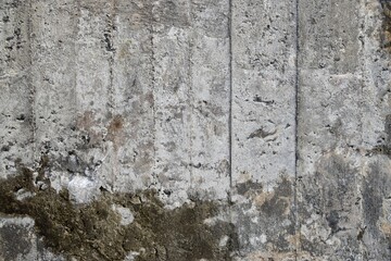 Concrete Wall, textured with shutterimng marks. WW2 German Gun emplacement, Kristainsand, Norway. 
