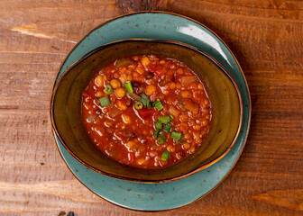 bowl of vegetarian chili
