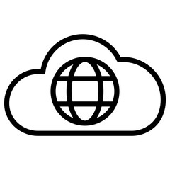 cloud world icon