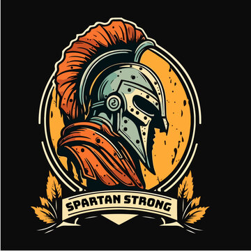 Sparta Strong Mascot Vector Illustration 