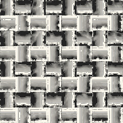 Monochrome Moiré Effect Textured Checked Pattern