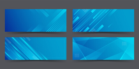 Fototapeta premium banner background. full color, gradation, collection set eps 10