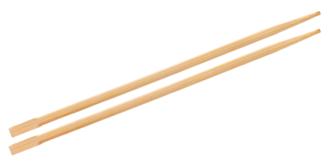 Wooden chopsticks, transparent background