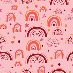 Seamless color wallpaper with round patterns for design. Hand-drawn illustration, for wrapping paper, cover. Soft fabric, textiles, pillow, pajamas.