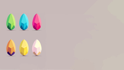 Easter eggs banner background, color, colorful, vector illustration, eastern celebration graphic design