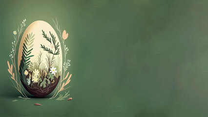 Easter eggs banner background, color, colorful, vector illustration, eastern celebration graphic design